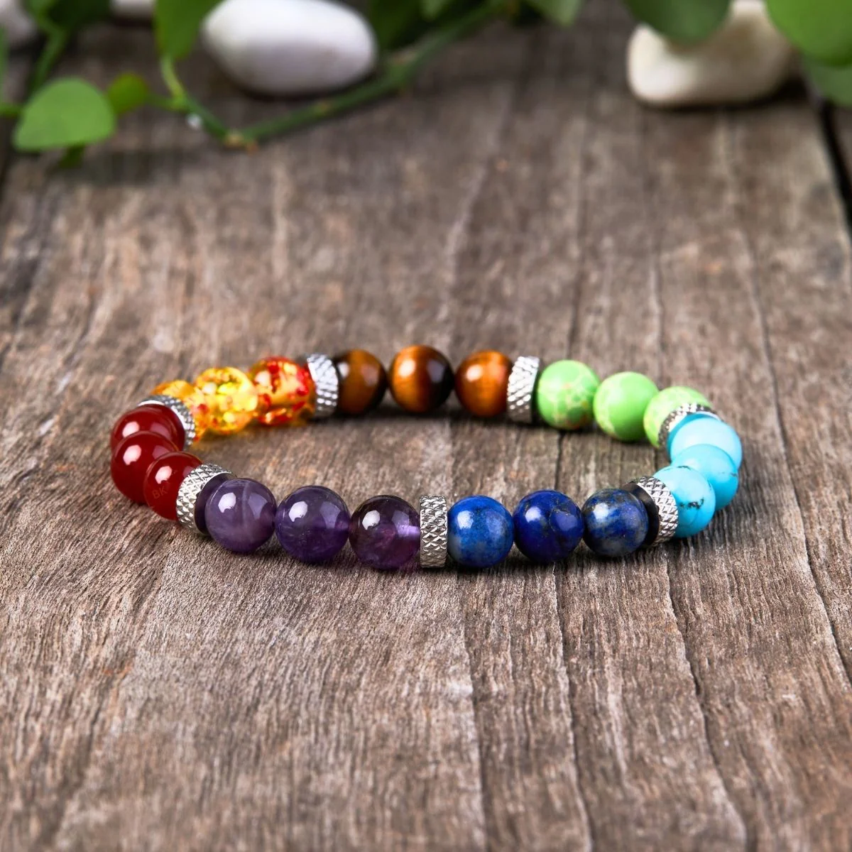 Zen Karma 7 Chakra Stones Bracelet