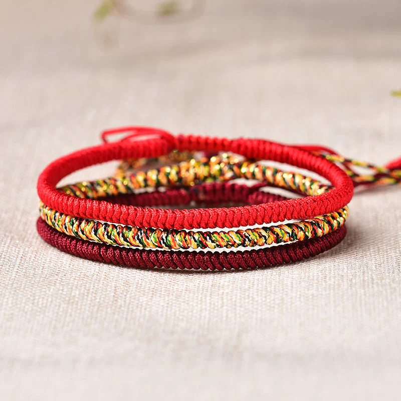 Zen Karma Tibetan Buddhist Knot Lucky Rope Bracelet